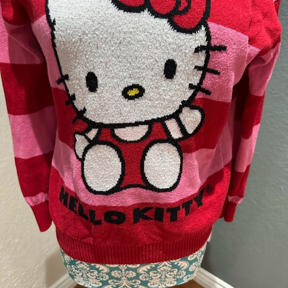 Hello Kitty Red and Pink Sweater - Picture 2 of 7